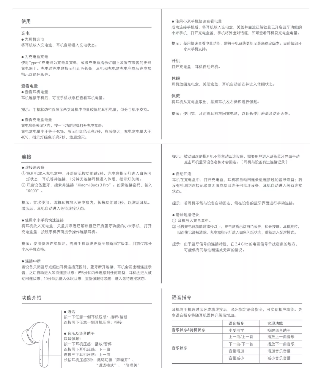 小米真无线降噪耳机3Pro，问题自检~ 