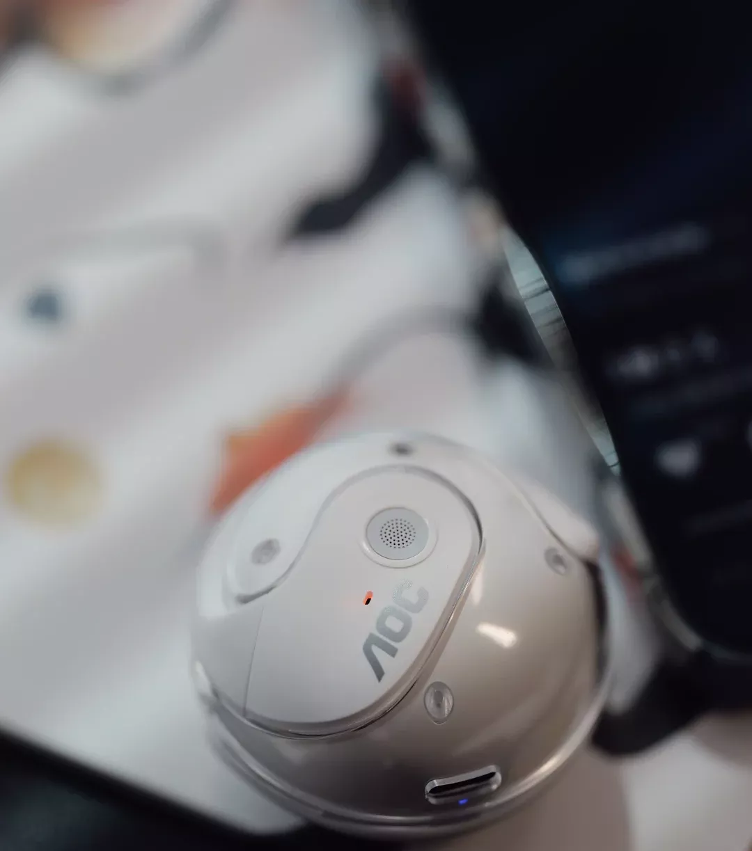 AOC小椰球蓝牙开放式耳机开箱体验 