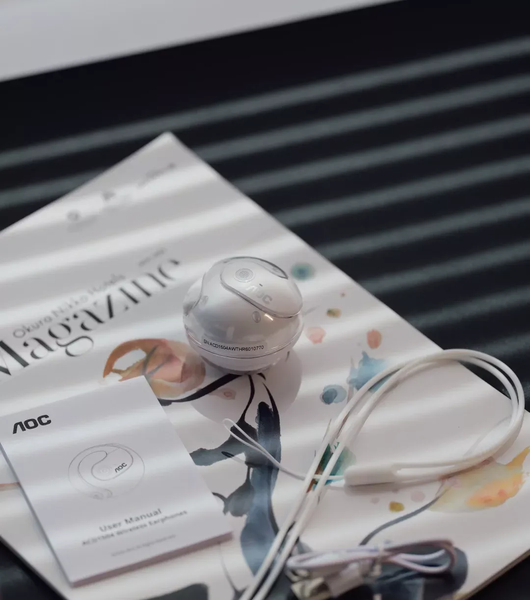 AOC小椰球蓝牙开放式耳机开箱体验 
