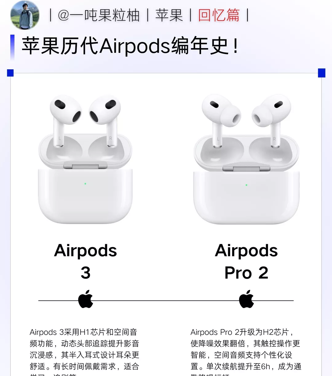 苹果Airpods编年史！2016-2025你喜欢哪款？ 