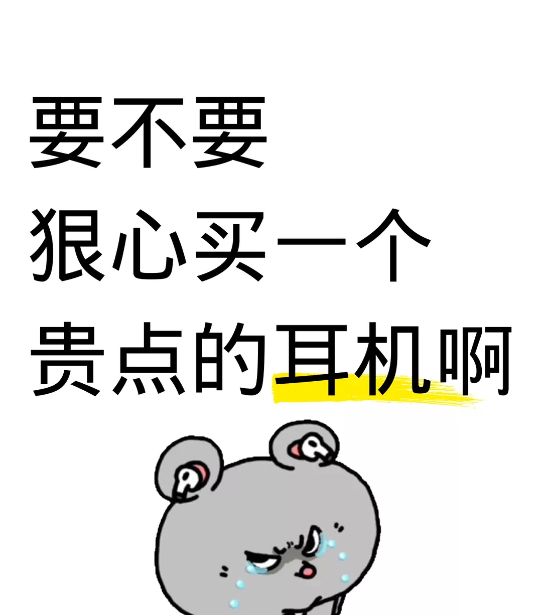 要不要狠心买贵一点的耳机啊？ 