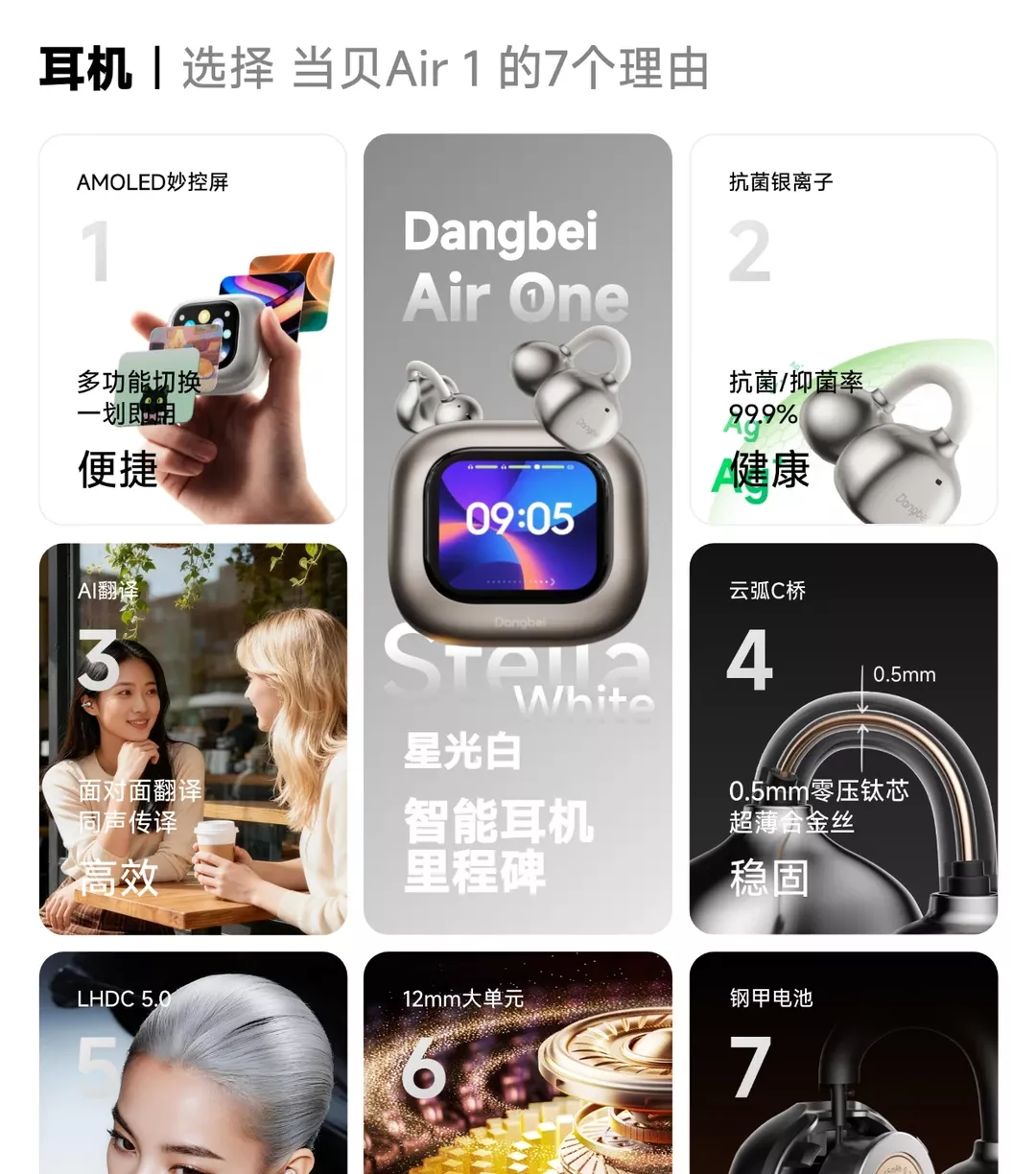 耳夹式耳机 | 选择当贝Air1的7个理由 